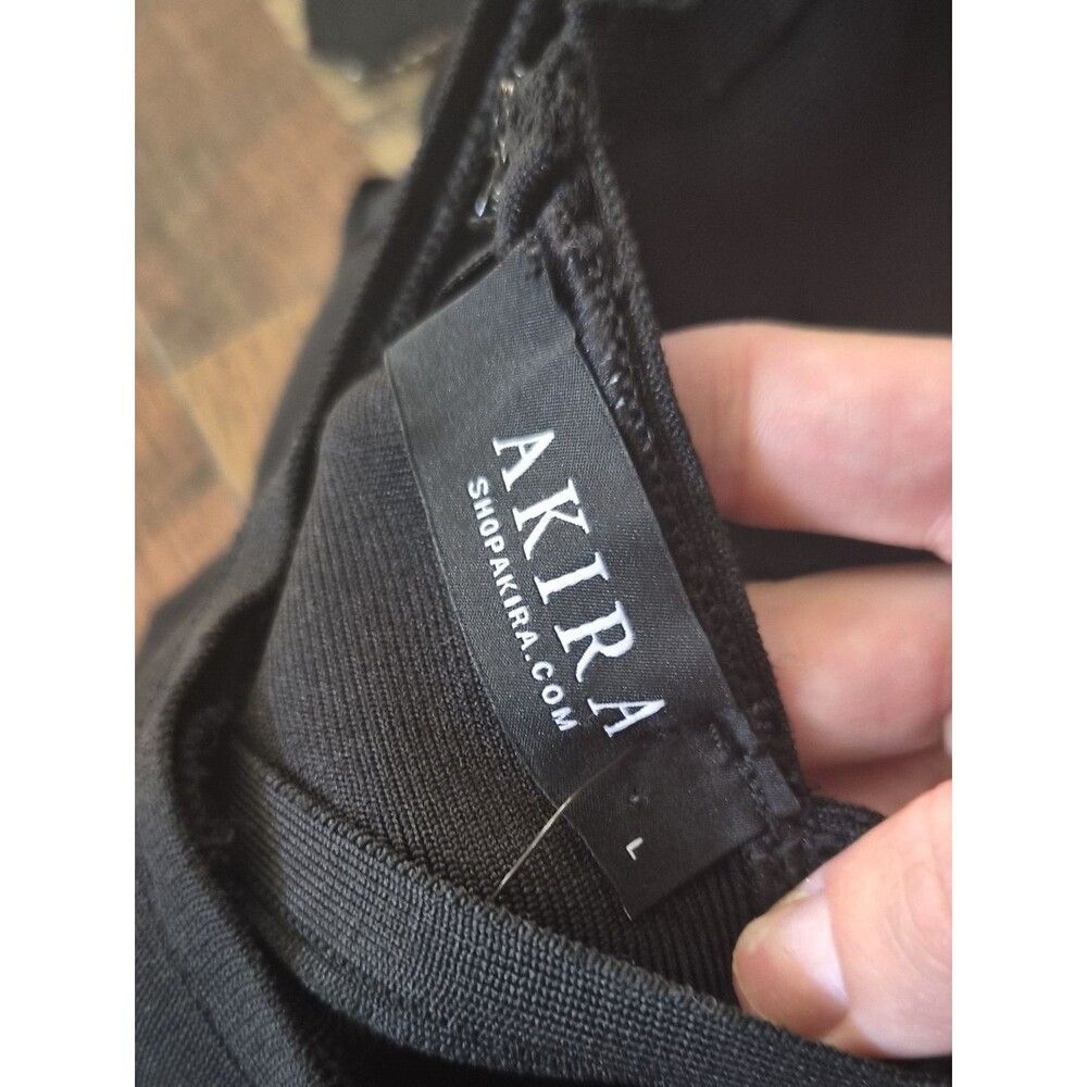 Akira Women's Black and Silver Dress - Picture 10 of 11